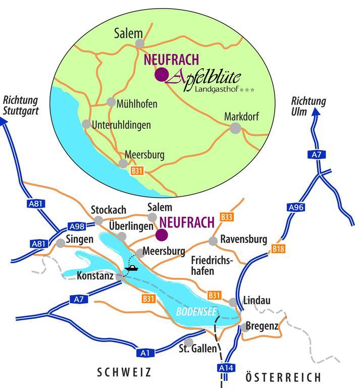 Apfelbluete Bed & Breakfast 8 Km Vom Bodensee Salem  Zewnętrze zdjęcie